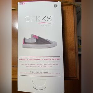 GEKKS Silver Coated Odor Control Sneaker Liners- New in original package